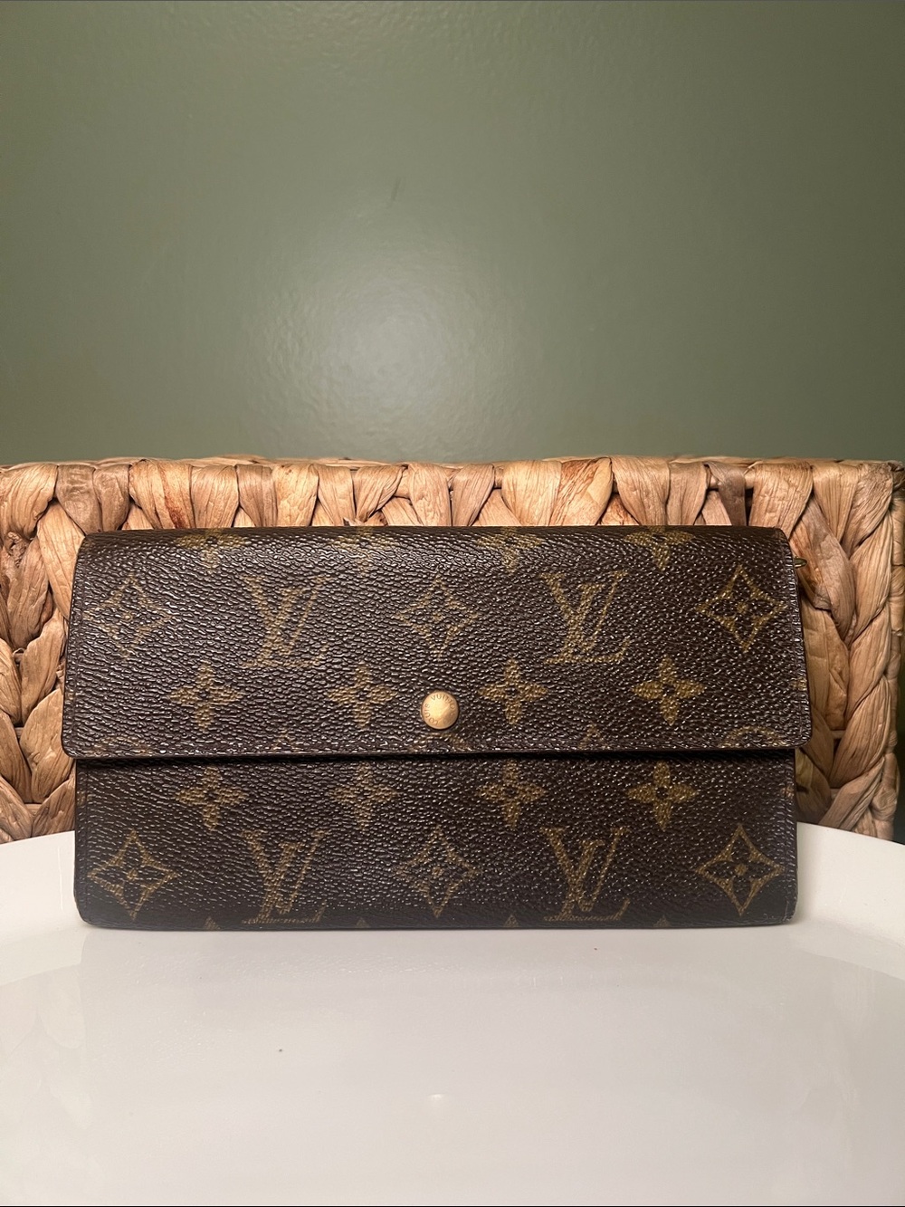 Louis Vuitton Monogram Sarah Vintage Wallet